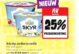 Jumbo Arla skyr aardbei en vanille aanbieding