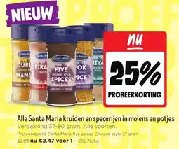 Jumbo Alle santa maria kruiden en specerijen in molens en potjes aanbieding
