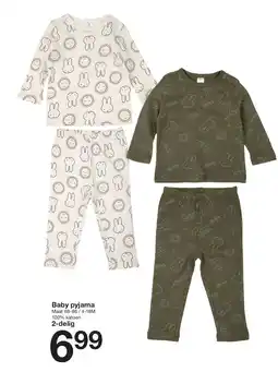 Zeeman Baby pyjama aanbieding