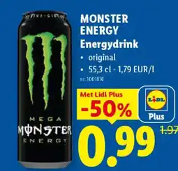 Lidl Monster energy energydrink aanbieding