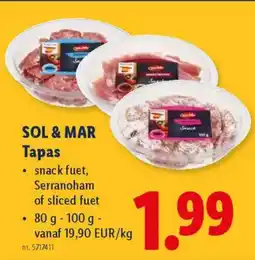 Lidl Sol & mar tapas aanbieding