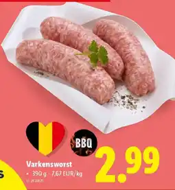 Lidl Varkensworst aanbieding
