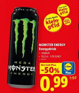 Lidl Monster energy energydrink aanbieding