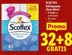 Lidl Scotte Toiletpapier clean décor aanbieding