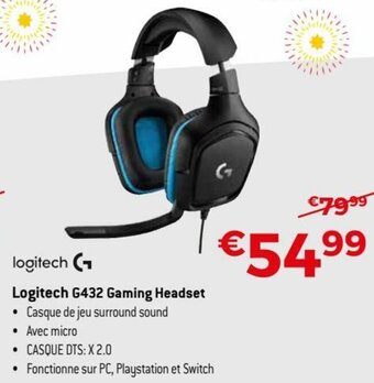 Exellent Logitech G432 gaming headset aanbieding
