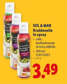 Lidl Sol & mar kruidenolie in spray aanbieding