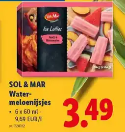 Lidl Sol & Mar Water- meloenijsjes aanbieding