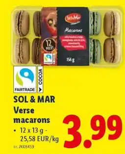 Lidl Sol & Mar Verse macarons aanbieding