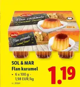 Lidl Sol & Mar Flan caramelo aanbieding