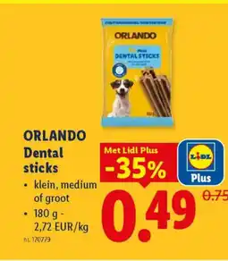 Lidl Orlando Dental sticks aanbieding
