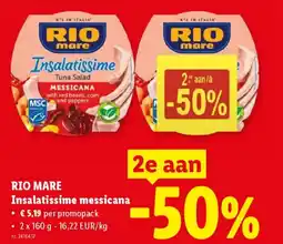 Lidl Rio mare Insalatissime messicana aanbieding