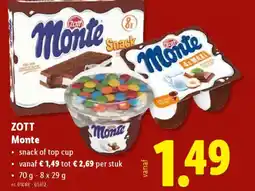 Lidl Zott monte aanbieding