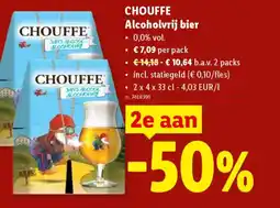 Lidl Chouffe alcoholvrij bier aanbieding