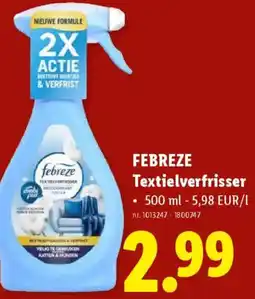 Lidl Febreze textielverfrisser aanbieding