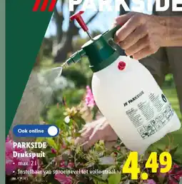 Lidl Parkside drukspuit aanbieding
