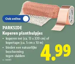 Lidl Parkside Koperen planthulpjes aanbieding
