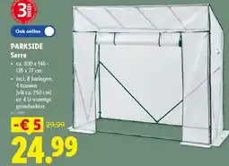 Lidl Parkside Serre aanbieding