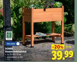 Lidl Dobar Houten moestuinbak • aanbieding