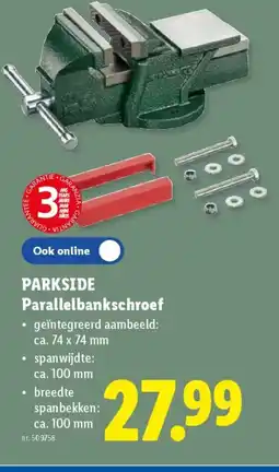 Lidl Parkside Parallelbankschroef aanbieding