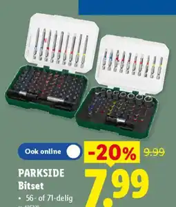 Lidl Parkside bitset aanbieding