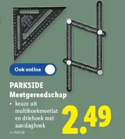 Lidl Parkside meetgereedschap aanbieding