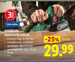 Lidl Parkside Elektrische schaaf aanbieding