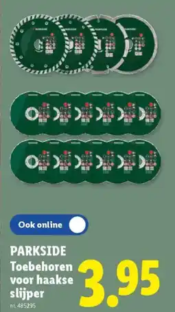 Lidl PARKSIDE Toebehoren voor haakse slijper aanbieding