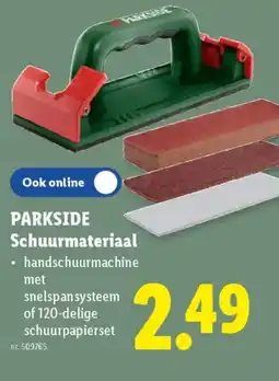 Lidl Parkside Schuurmateriaal aanbieding