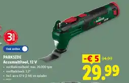 Lidl Parkside Accumultitool, 12 V aanbieding