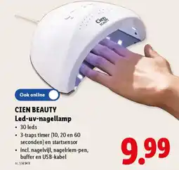 Lidl Cien beauty led-uv-nagellamp aanbieding