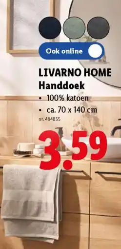 Lidl Livarno home handdoek aanbieding