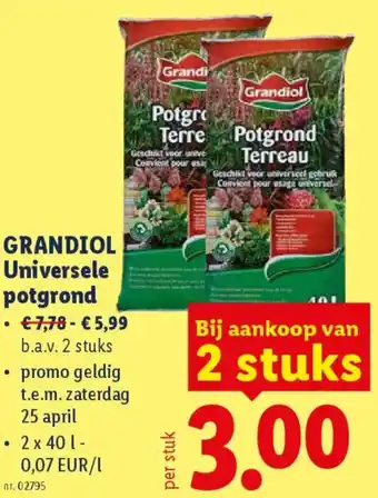Grandiol Universele potgrond