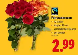 Lidl Fairtraderozen aanbieding
