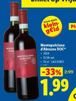 Lidl Montepulciano d'abruzzo do.c. aanbieding