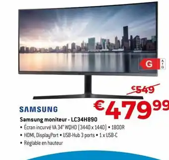 Exellent Samsung moniteur - LC34H890 aanbieding