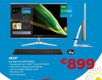 Exellent Acer aspire C24-1650 (I55191) aanbieding