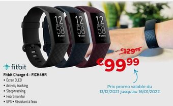 Exellent Fitbit charge 4-FICH4HR aanbieding