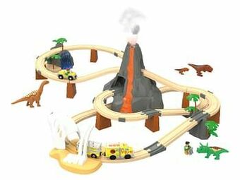 Lidl PLAYTIVE® Houten spoorweg dinosauriërpark aanbieding