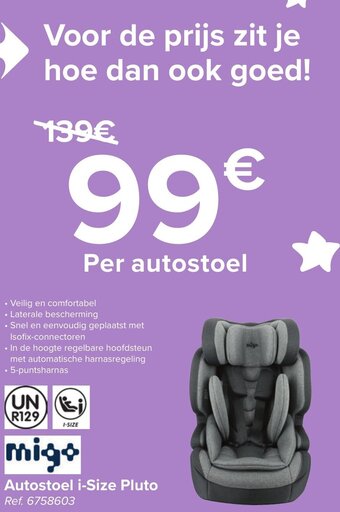 Carrefour Autostoel i-Size Pluto aanbieding