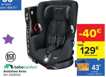 Carrefour Autostoel Axiss aanbieding