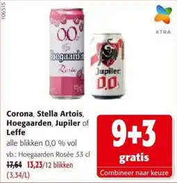 Colruyt Corona, Stella Artois, Hoegaarden, Jupiler of Leffe aanbieding