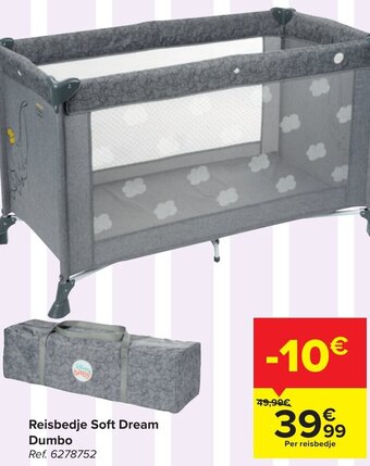 Reisbedje Soft Dream Dumbo
