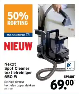 GAMMA Nexxt Spot Cleaner Textielreiniger aanbieding