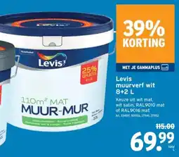 GAMMA Levis Muurverf Wit aanbieding