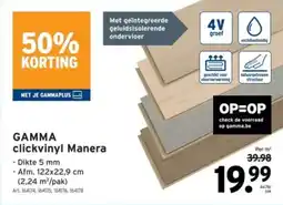 GAMMA GAMMA Clickvinyl Manera aanbieding