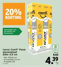 GAMMA Isover Comfi Panel Glaswolplaat aanbieding
