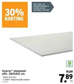 GAMMA Gyproc Gipsplaat aanbieding