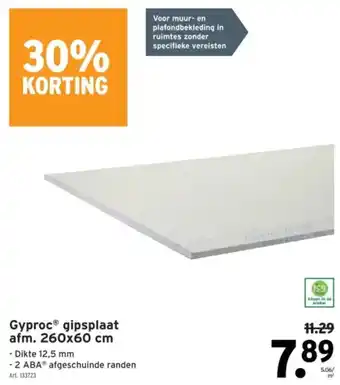 GAMMA Gyproc Gipsplaat aanbieding