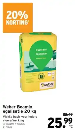 GAMMA Weber Beamix Egalisatie aanbieding