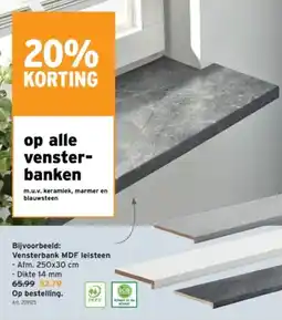 GAMMA Vensterbanken aanbieding
